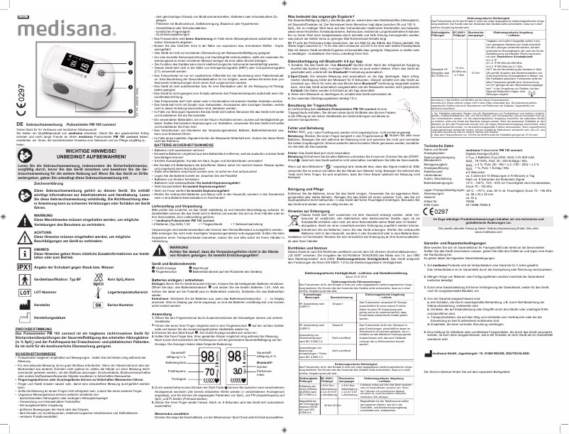 First page image of the manual for PM 100 Connect