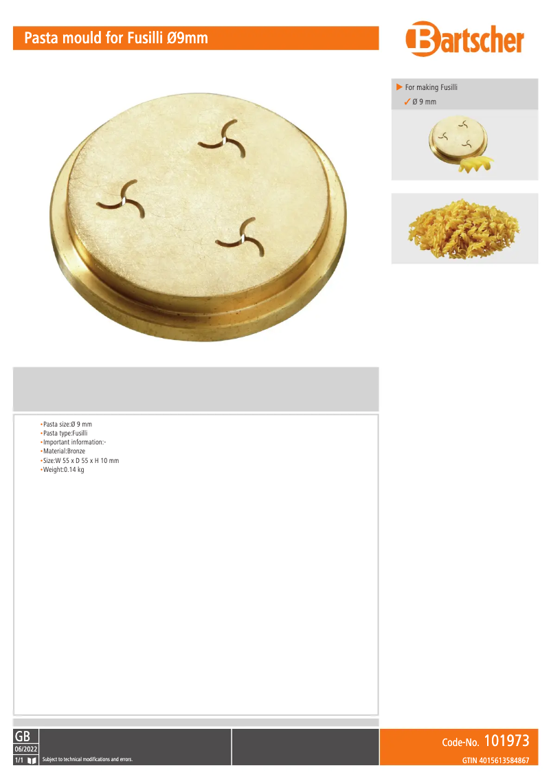 First page image of the manual for 101973