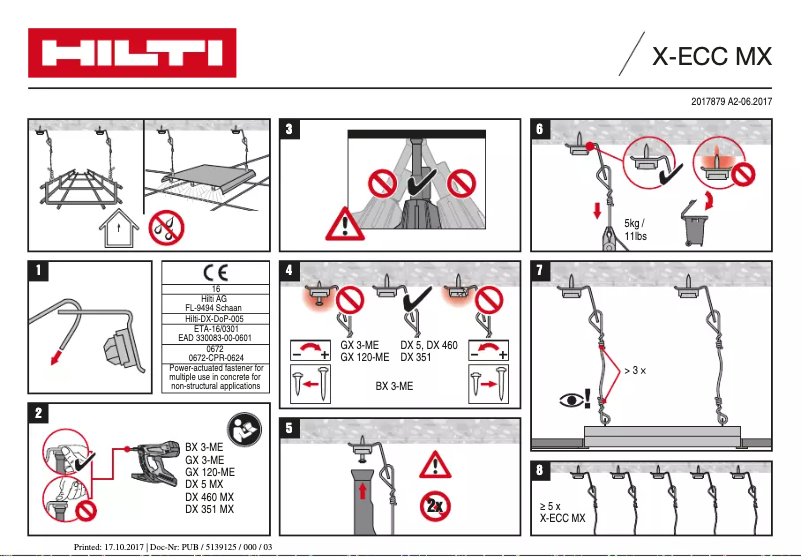 Page 1 of the manual User Manual Hilti X-ECC MX