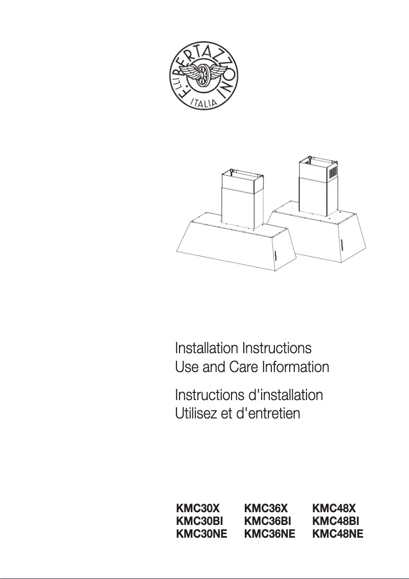 Page 1 of the manual User Manual Bertazzoni KMC48X