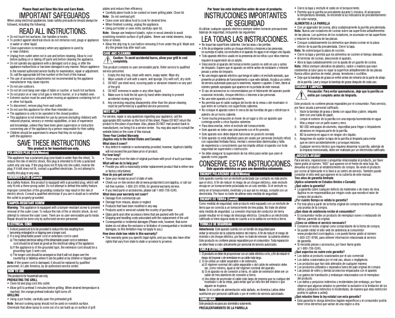 First page image of the manual for GRV80