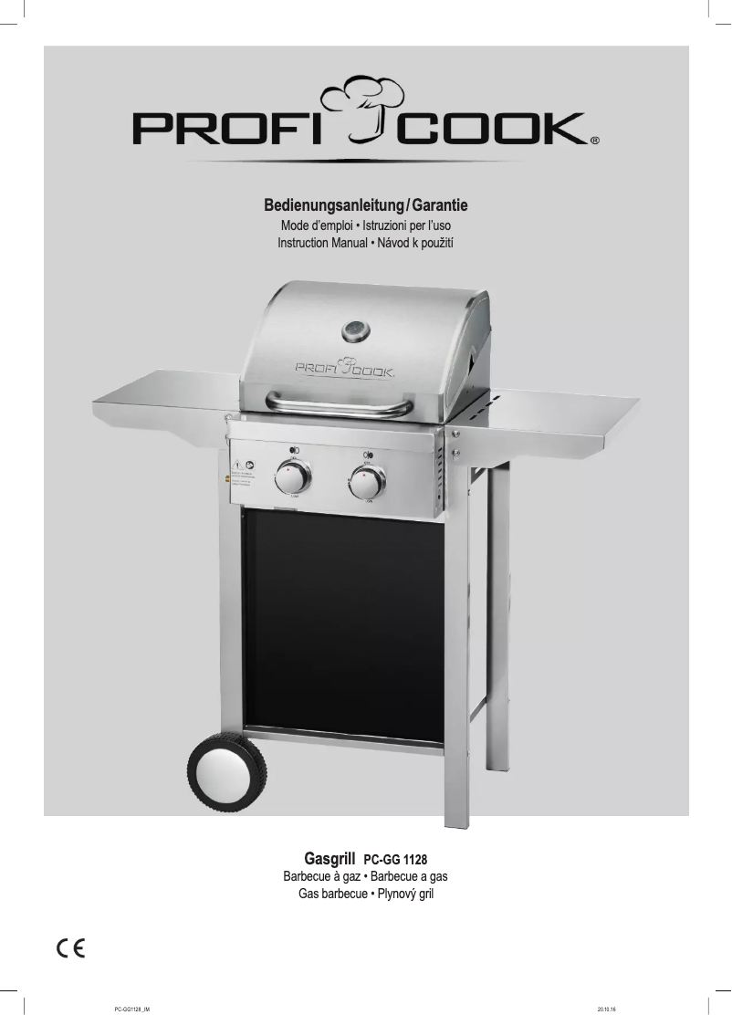 Image de la première page du manuel de l'appareil PC-GG 1128