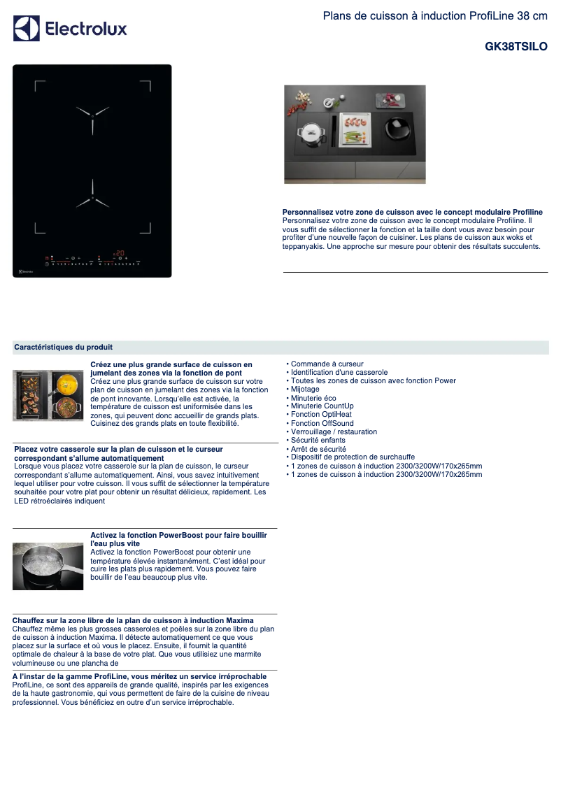 First page image of the manual for GK38TSILO