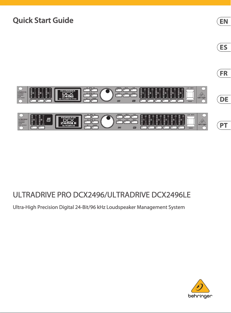 First page image of the manual for Ultradrive Pro DCX2496