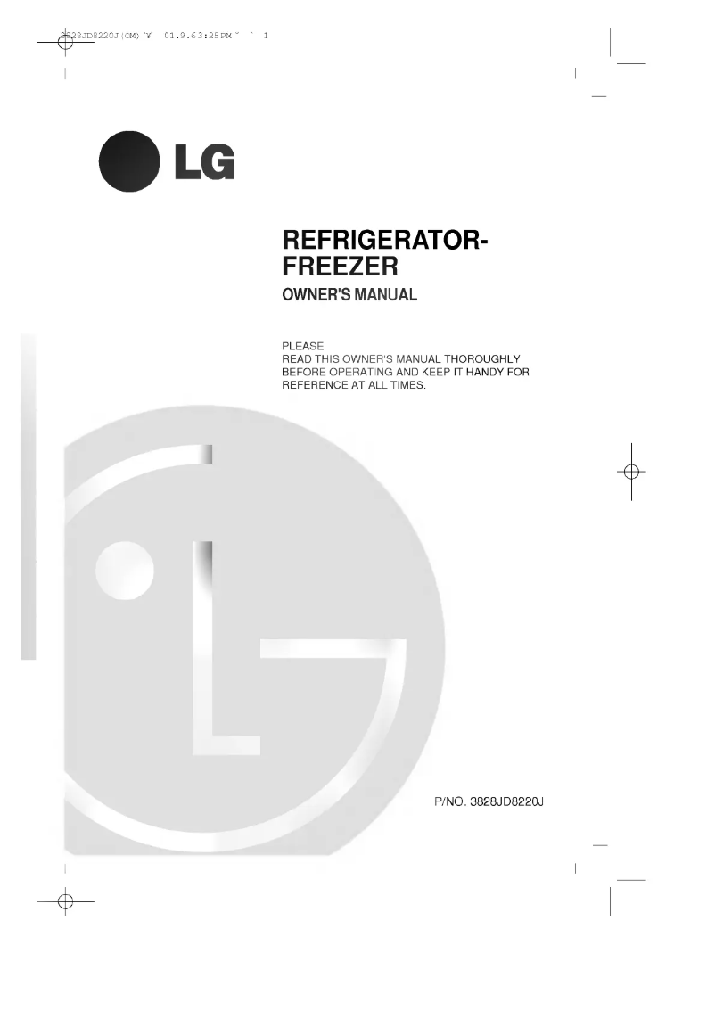 First page image of the manual for GR-T542GT