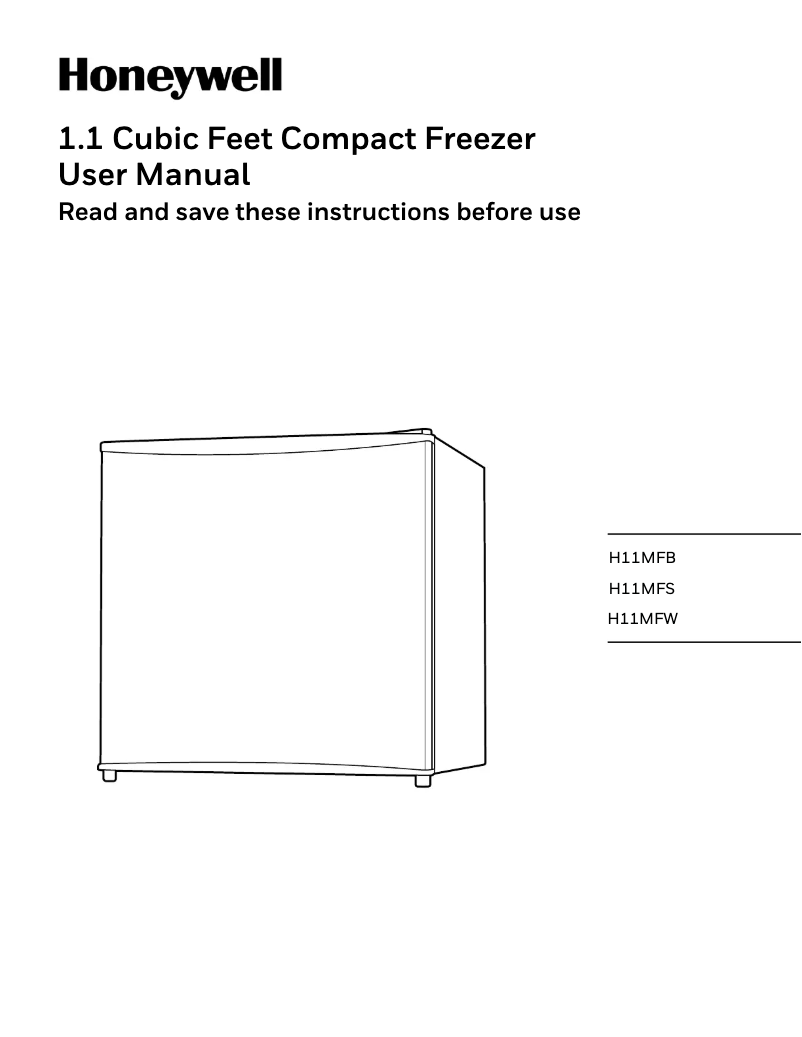 Page 1 of the manual User Manual Honeywell H11MFS
