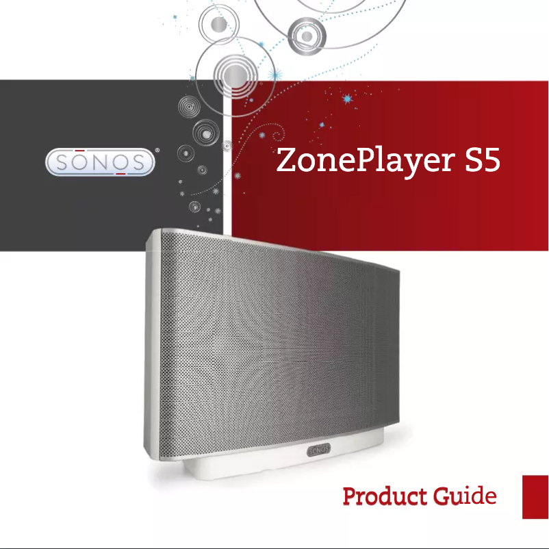 First page image of the manual for ZonePlayer S5