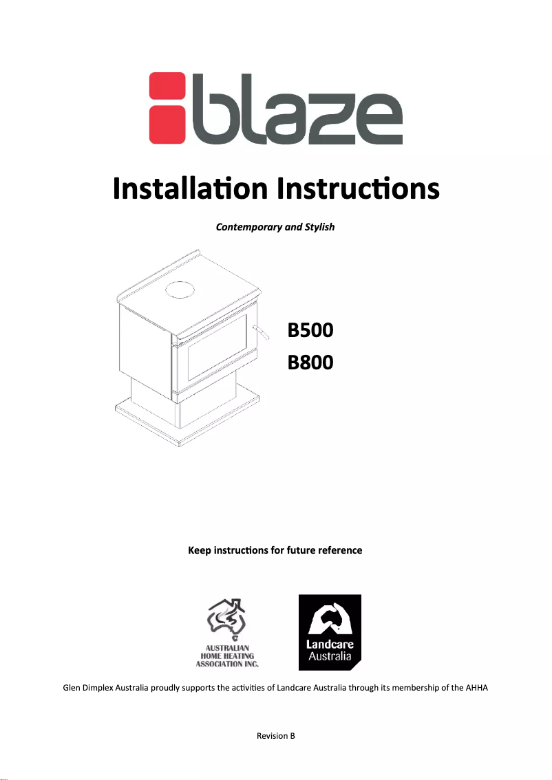 First page image of the manual for B800
