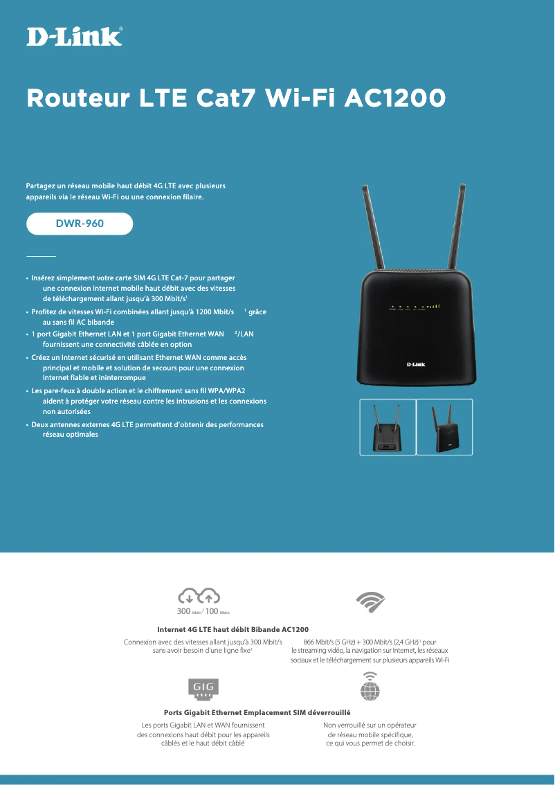 First page image of the manual for DWR-960