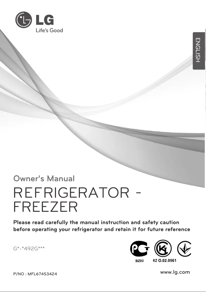 First page image of the manual for GN-M492GLHW