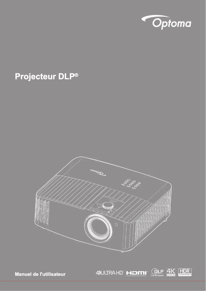 First page image of the manual for UHD55