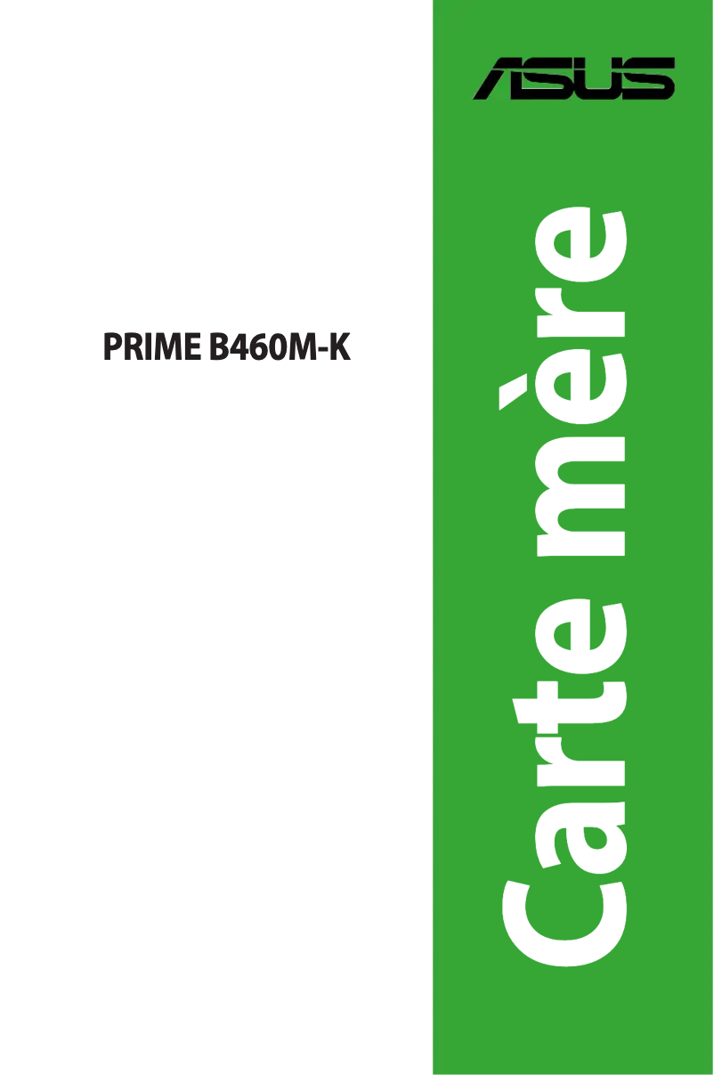First page image of the manual for PRIME B460M-K/CSM