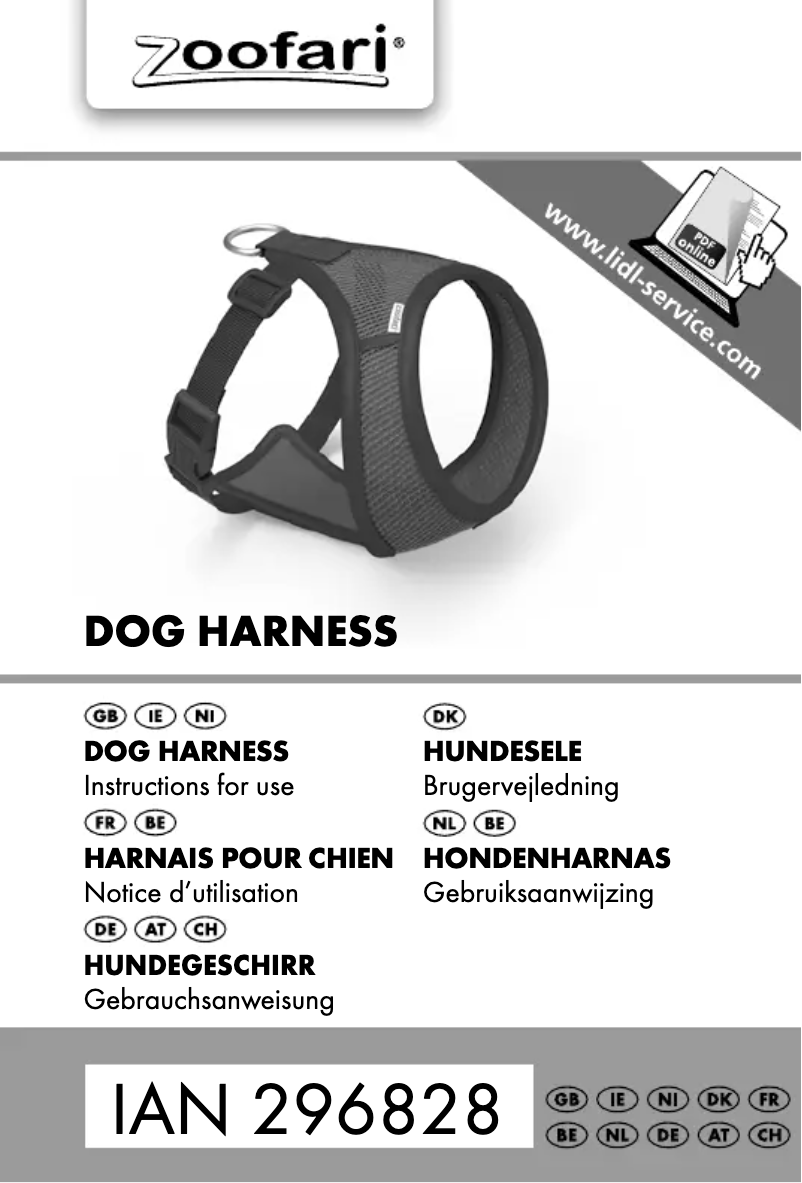 First page image of the manual for IAN 296828