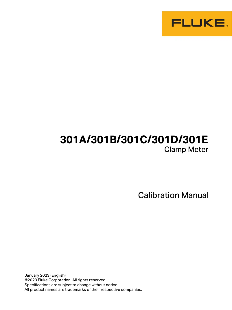 First page image of the manual for 301C