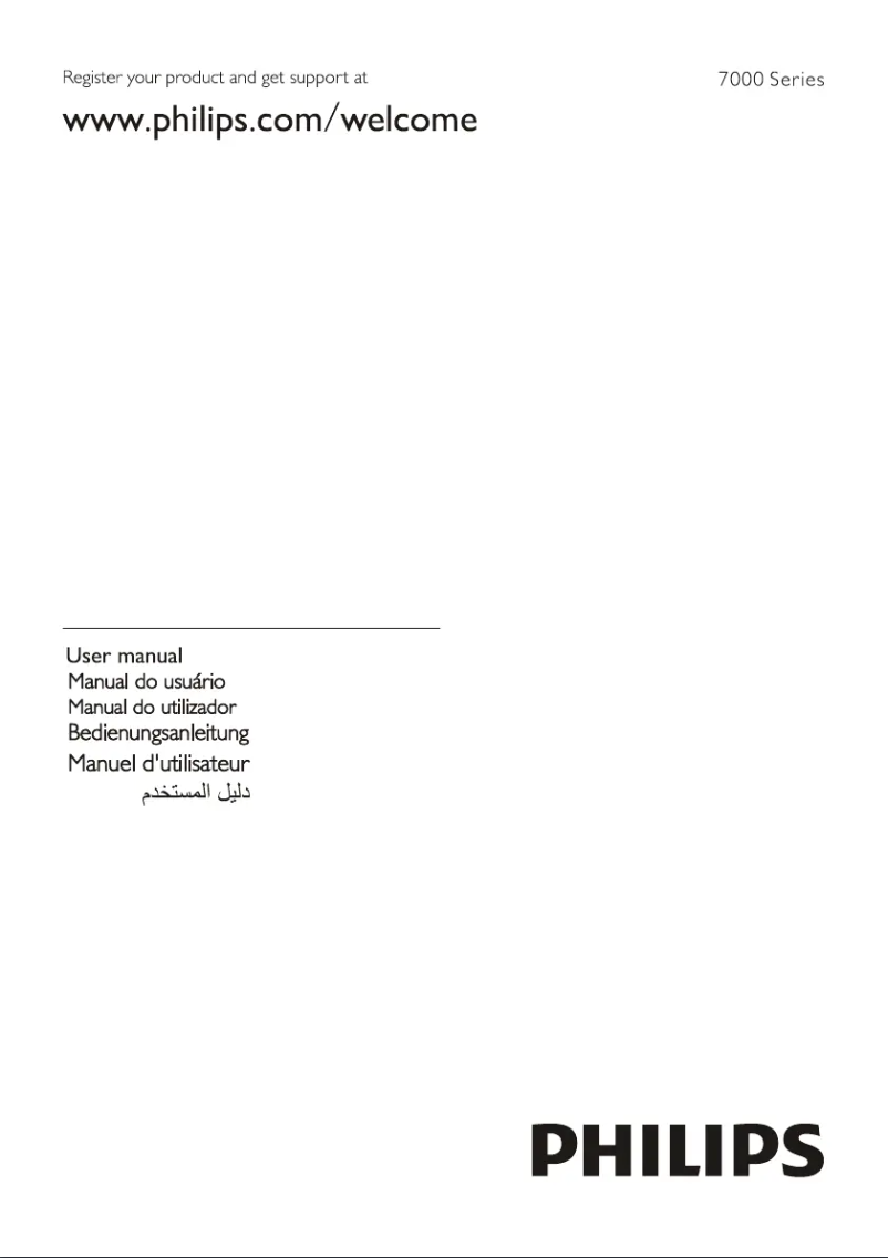 First page image of the manual for 7000 series 49PUT7032