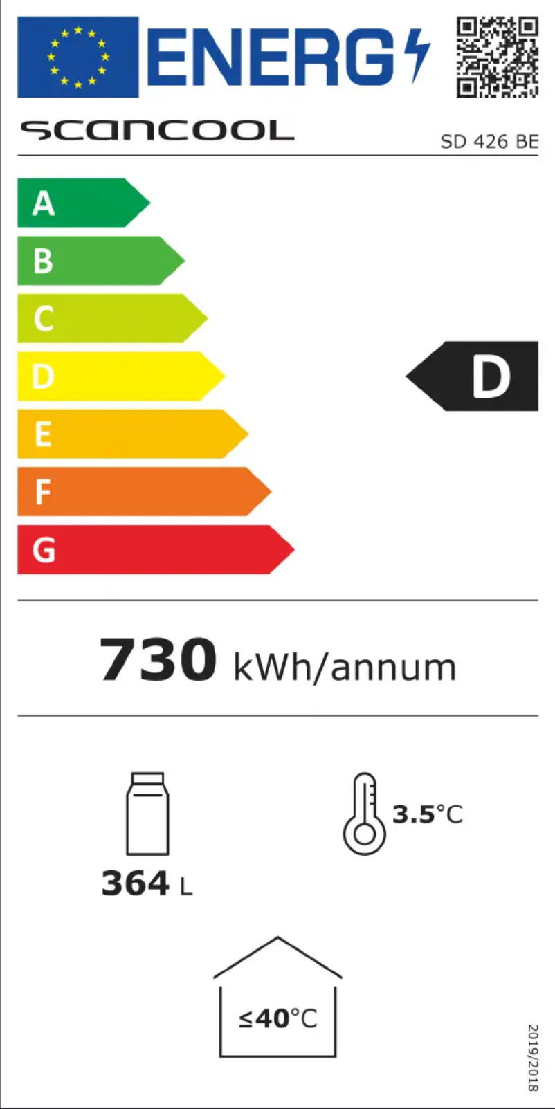 First page image of the manual for SD 426 BE