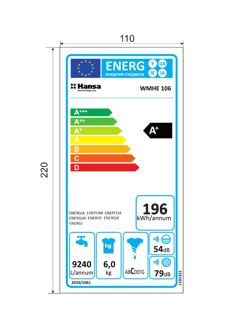 First page image of the manual for WMHE 106