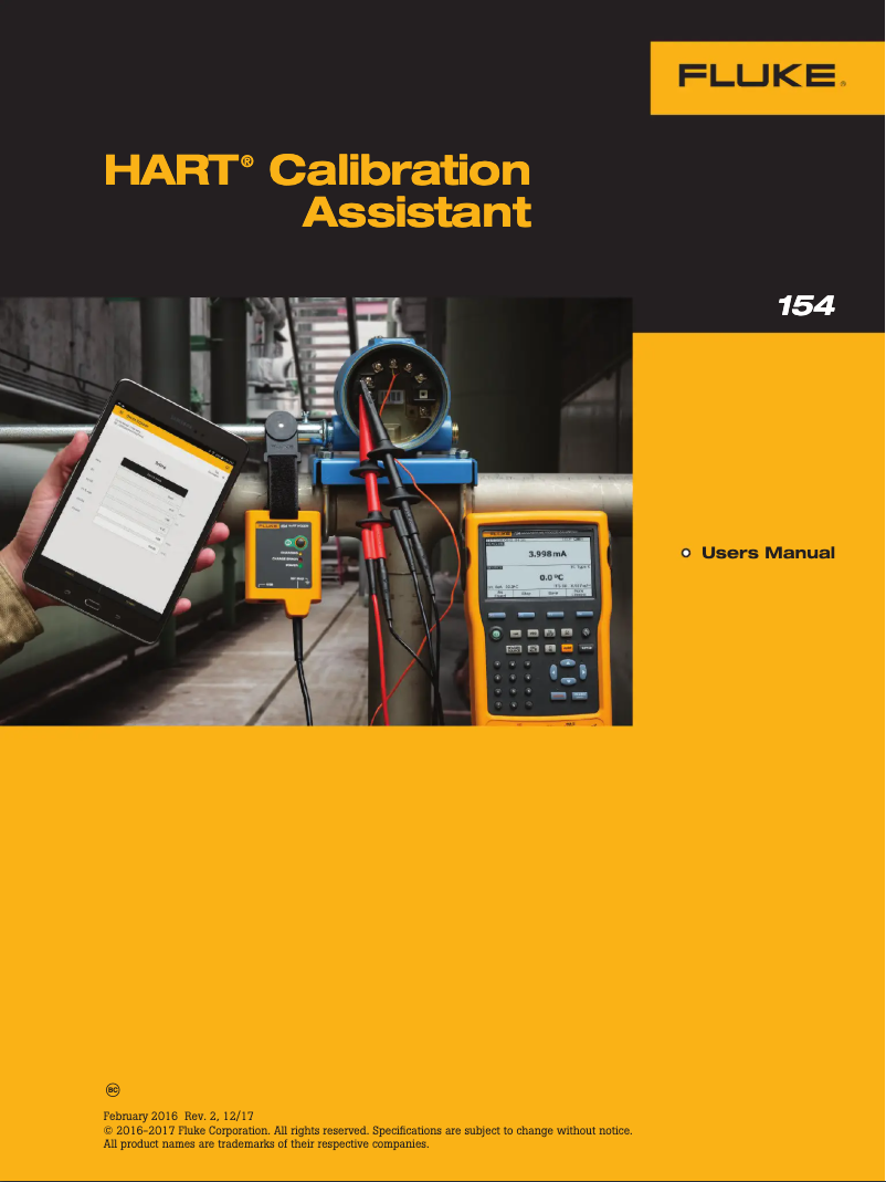 Page 1 of the manual User Manual Fluke HART 154