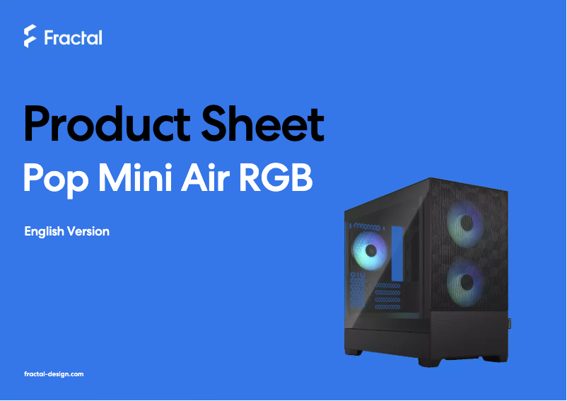 Image de la première page du manuel de l'appareil Pop Mini Air