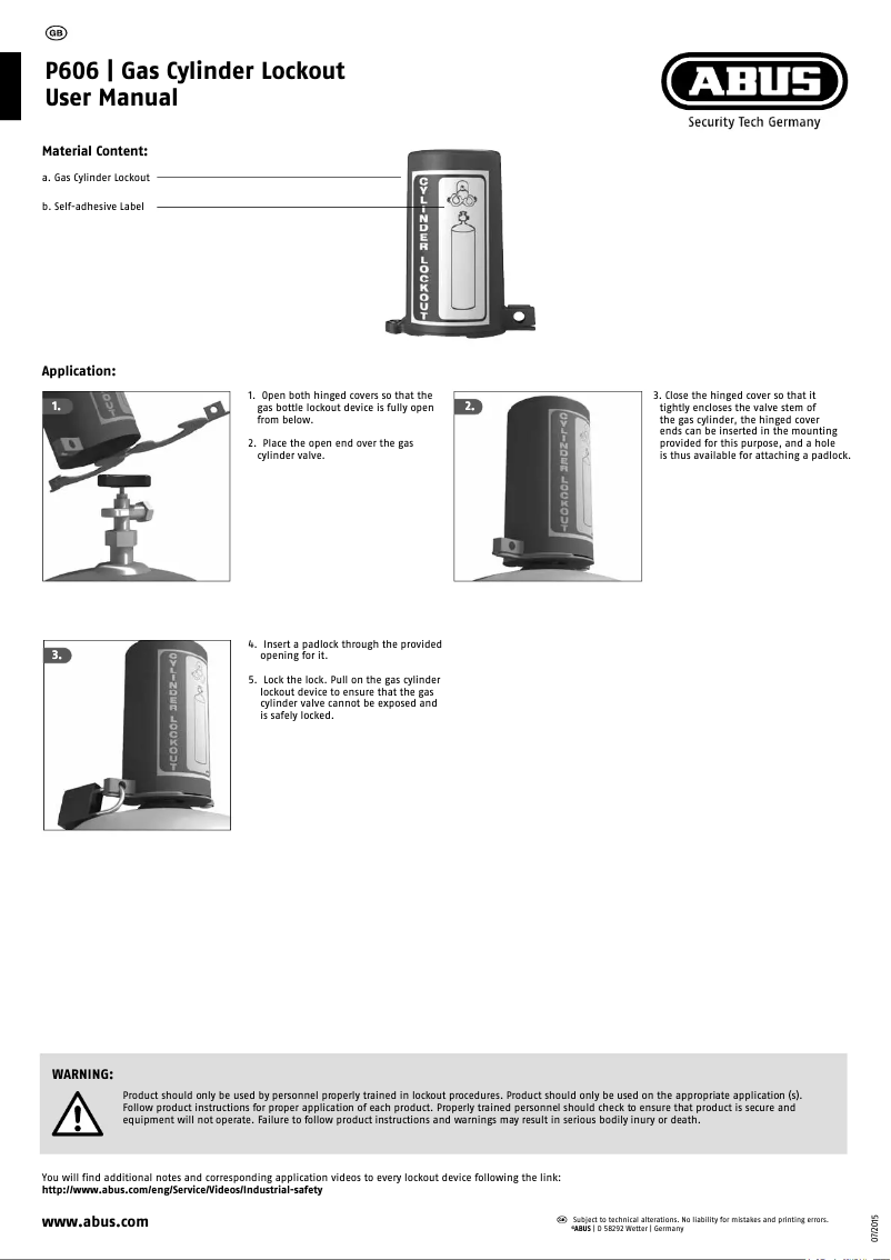 First page image of the manual for P606