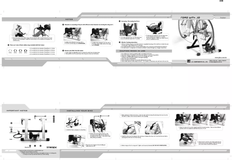 Page 1 of the manual User Manual TranzX JD111