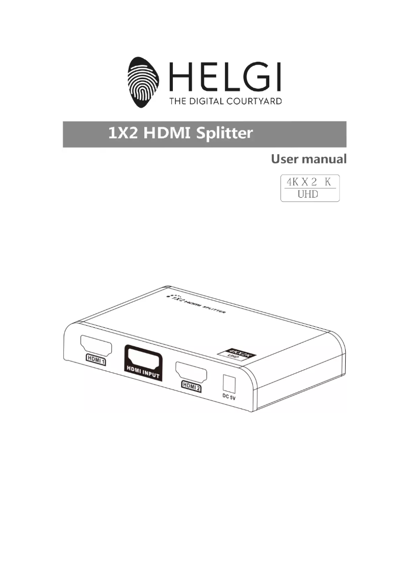 First page image of the manual for HLG0312-V2.0