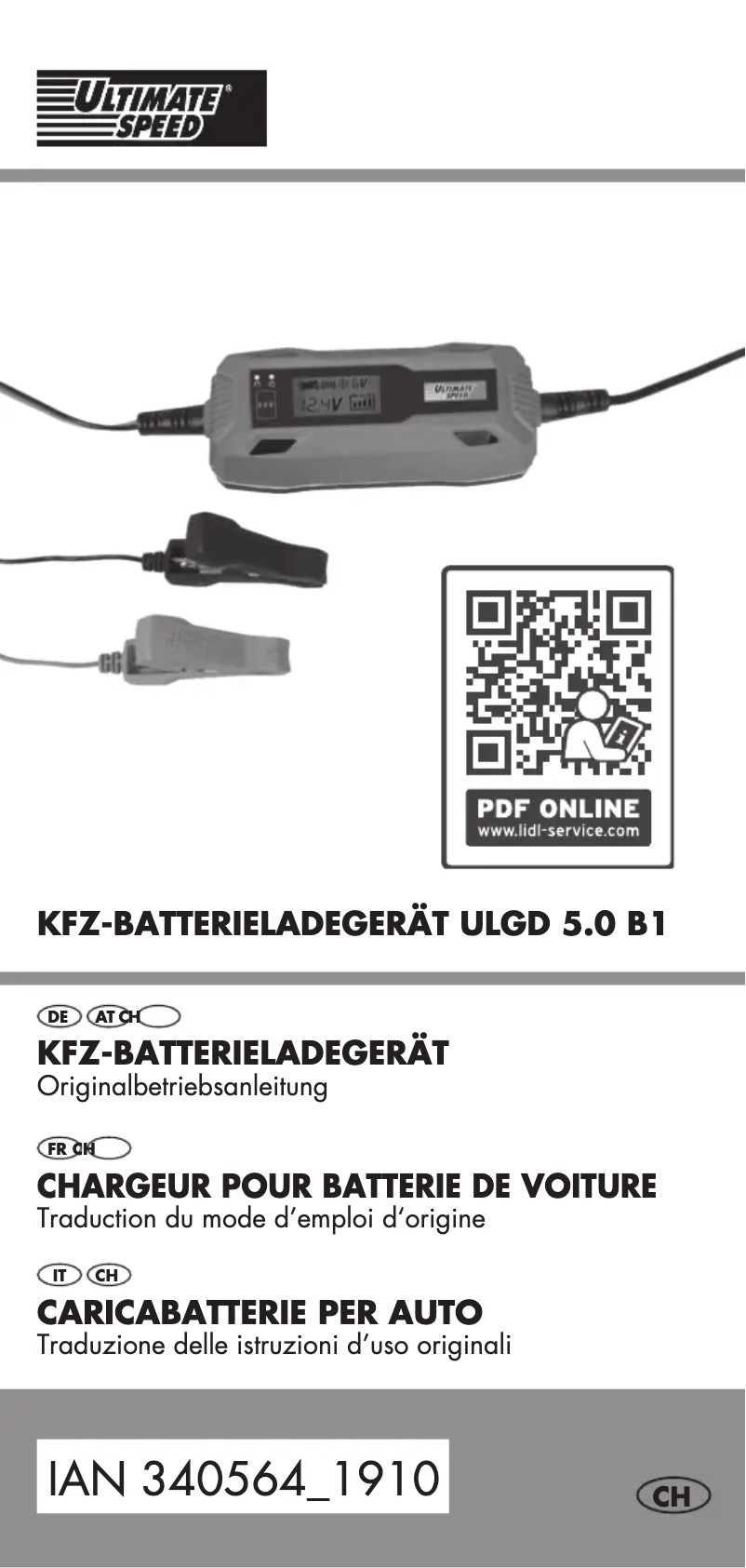 First page image of the manual for ULGD 5.0 B1