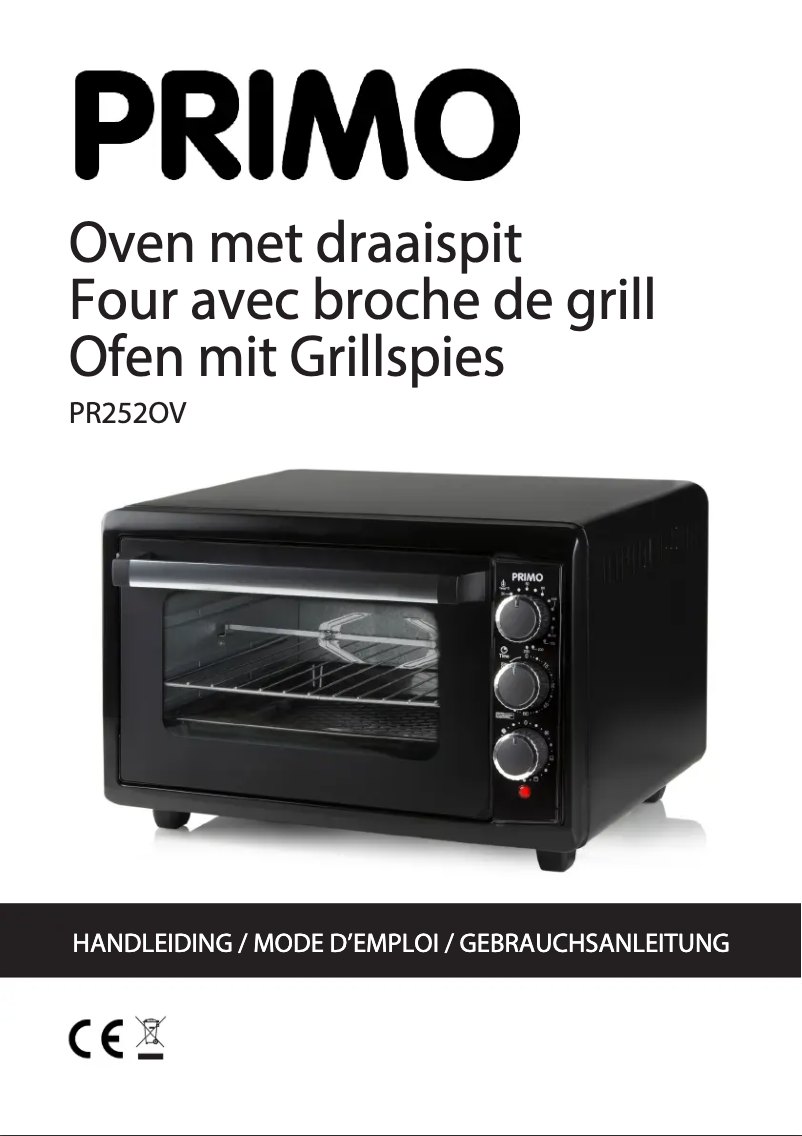 First page image of the manual for PR252OV