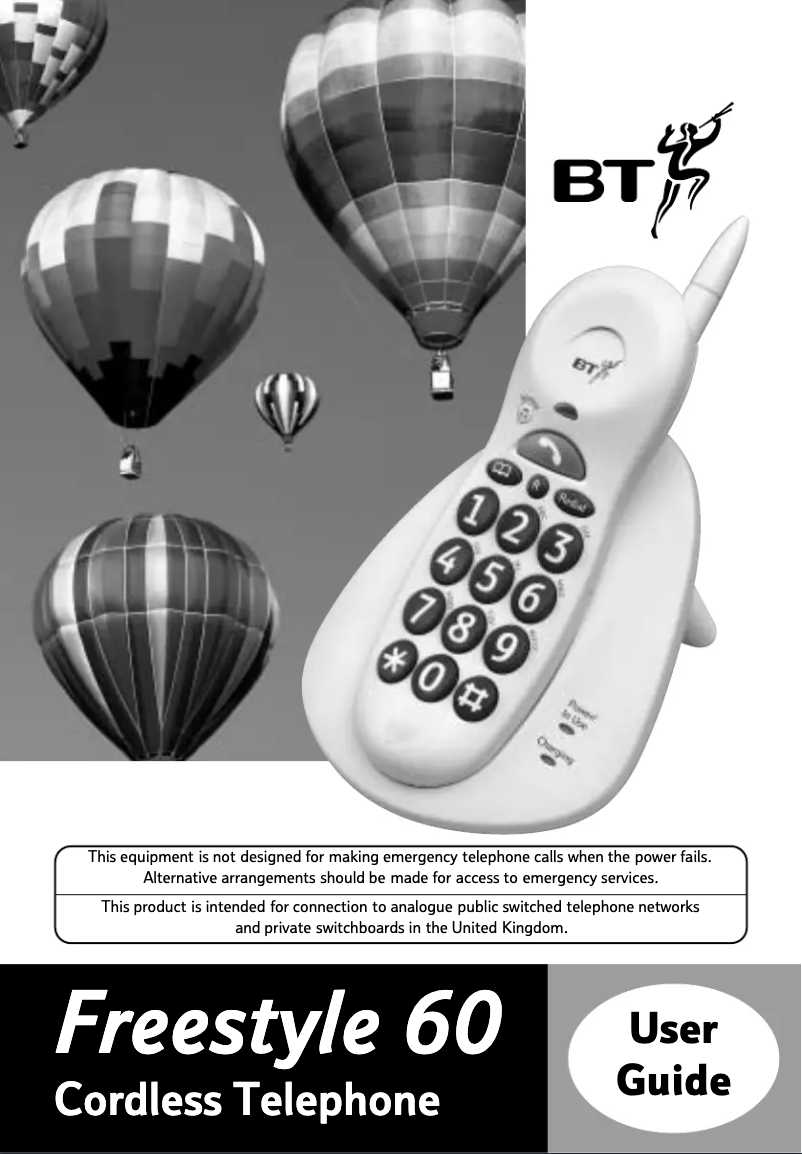 First page image of the manual for Freestyle 60