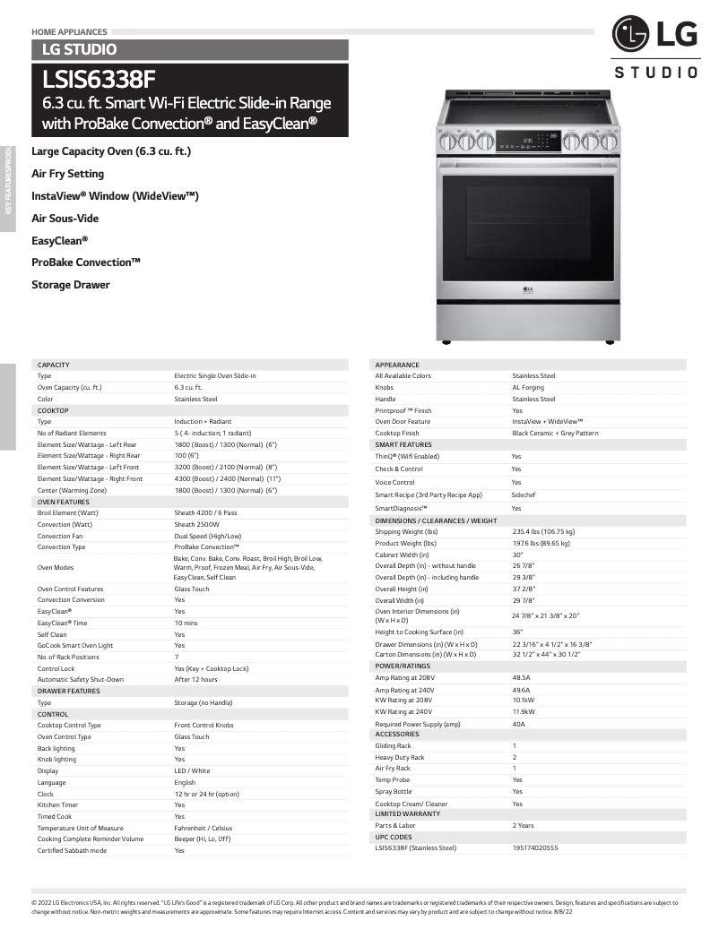 First page image of the manual for LSIS6338F