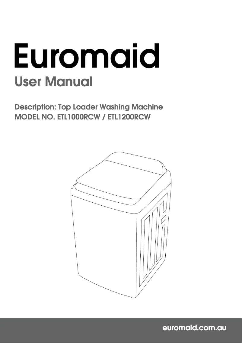 Page 1 of the manual User Manual Euromaid ETL1200RCW