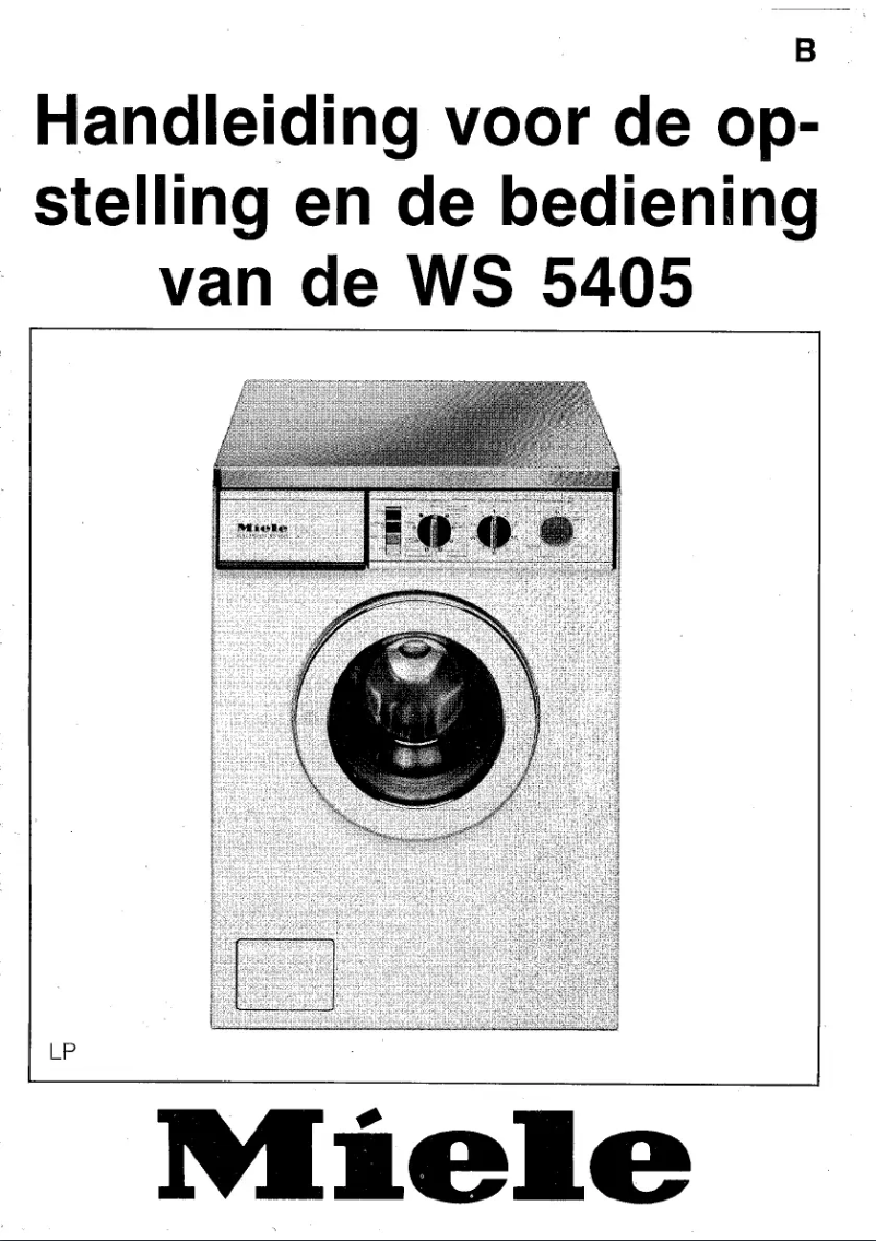 First page image of the manual for WS 5405