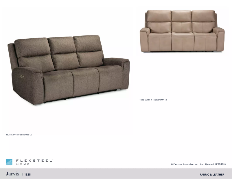 Page 1 of the manual User Manual Flexsteel Jarvis 1828-62PH