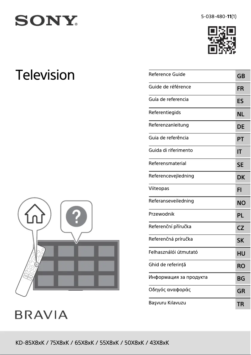 Page 1 of the manual User Manual Sony KD-43X89K