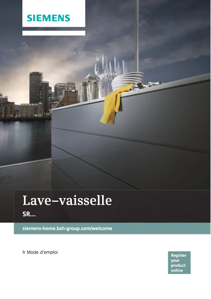 First page image of the manual for iQ500 SR456S00PE