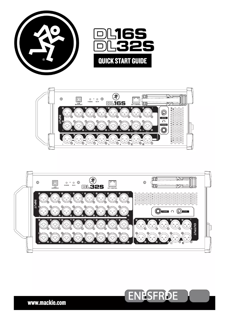 First page image of the manual for DL16S