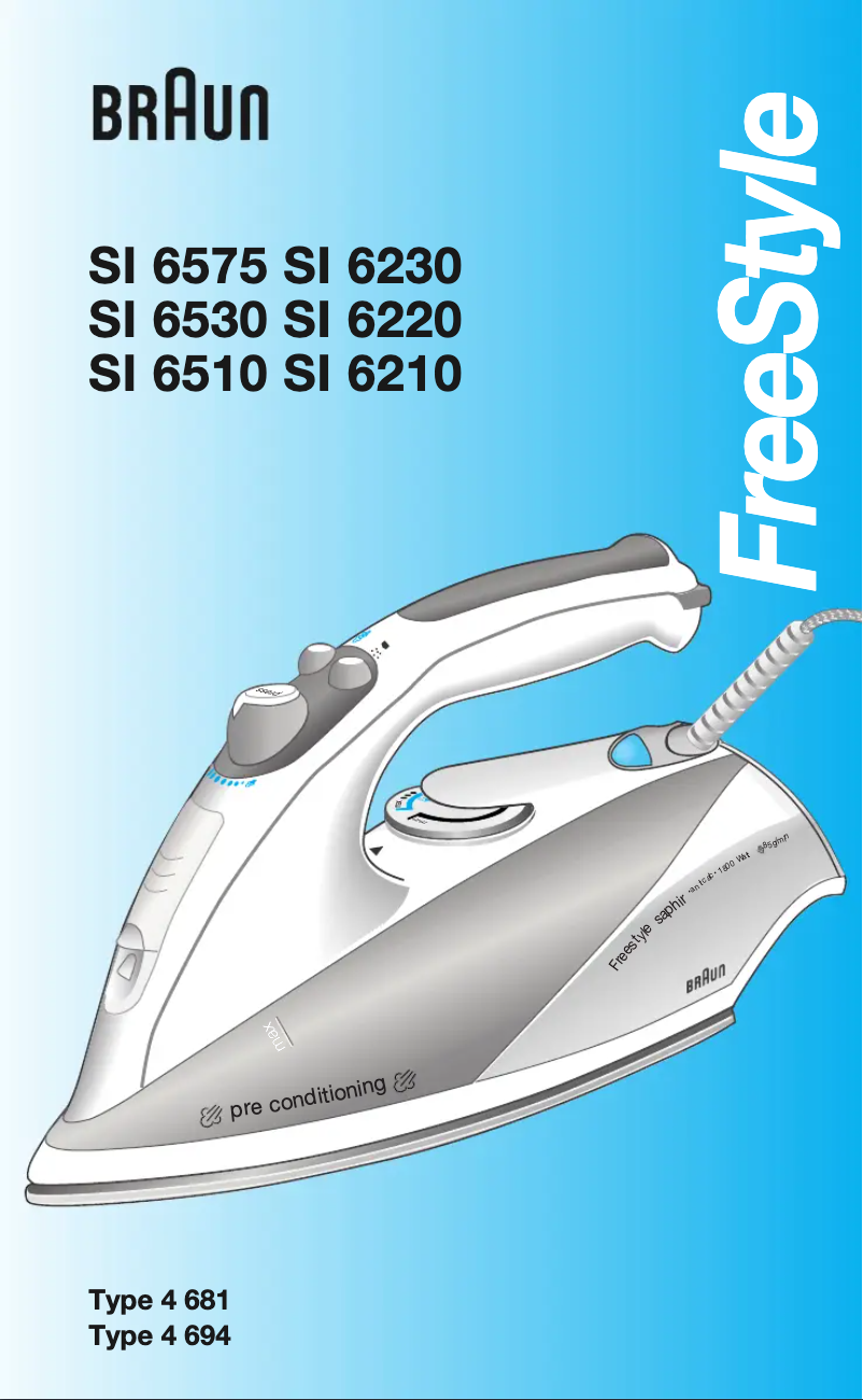 Page 1 of the manual User Manual Braun FreeStyle SI 6575