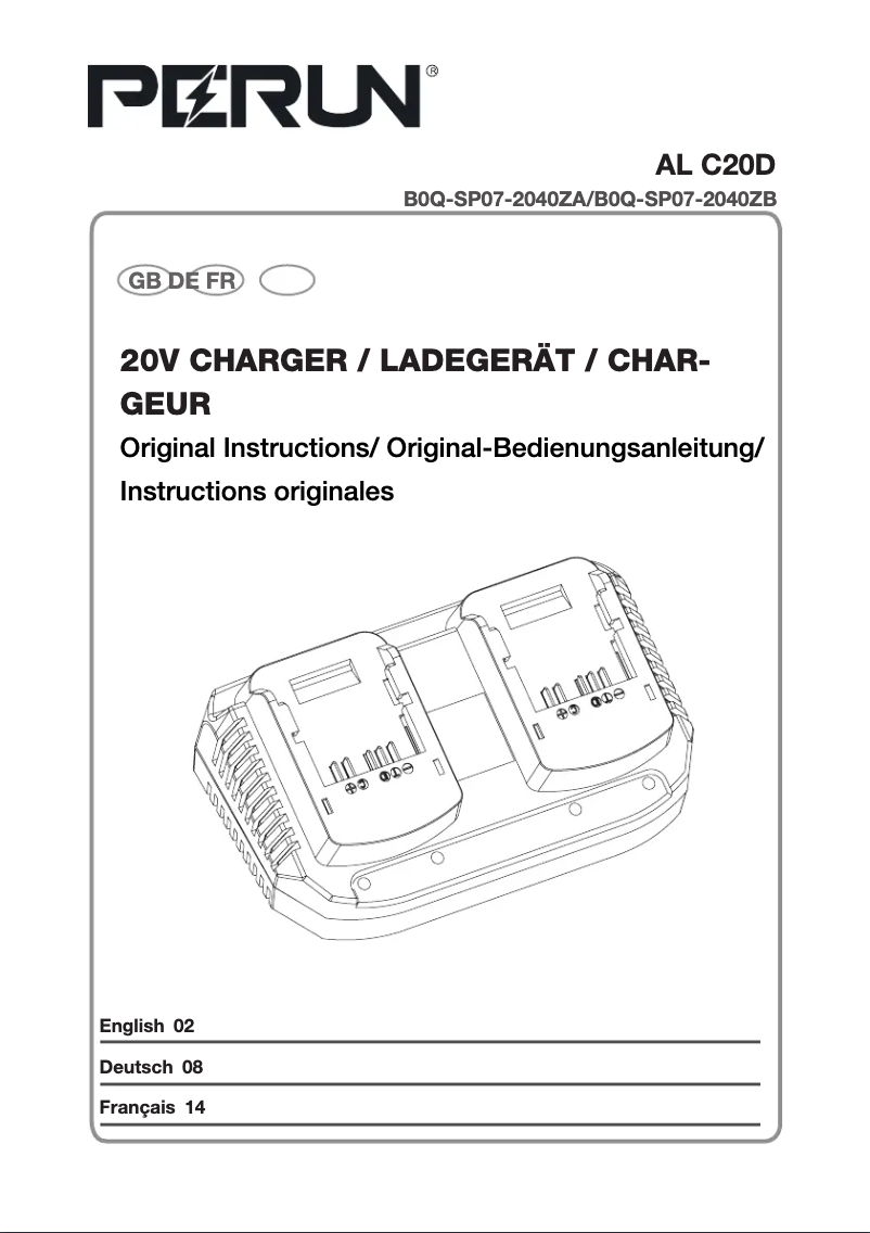 Image de la première page du manuel de l'appareil AL C20D