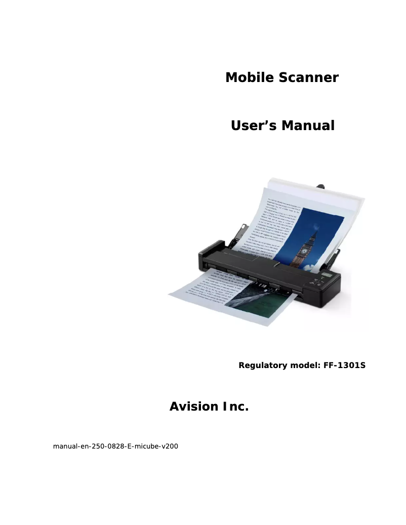 First page image of the manual for MiCube