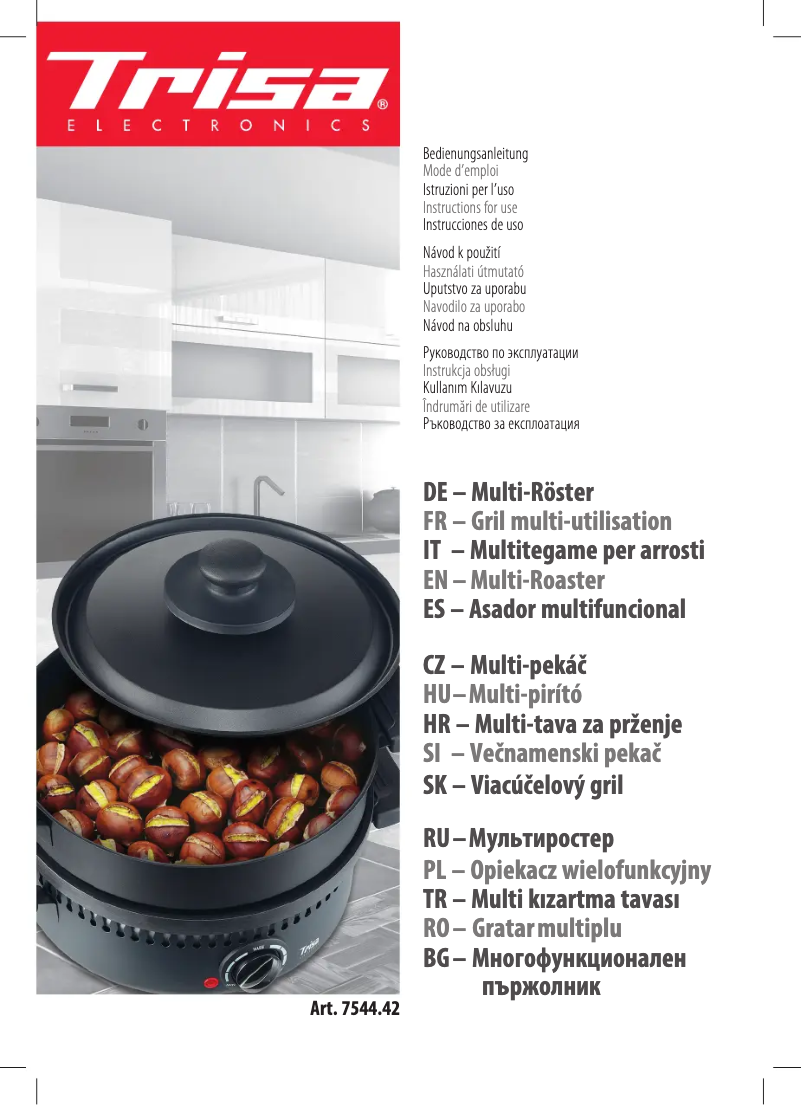 Page 1 of the manual User Manual Trisa Roast & Grill 7544.42