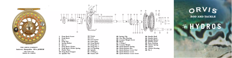 Page 1 of the manual User Manual Orvis Hydros III