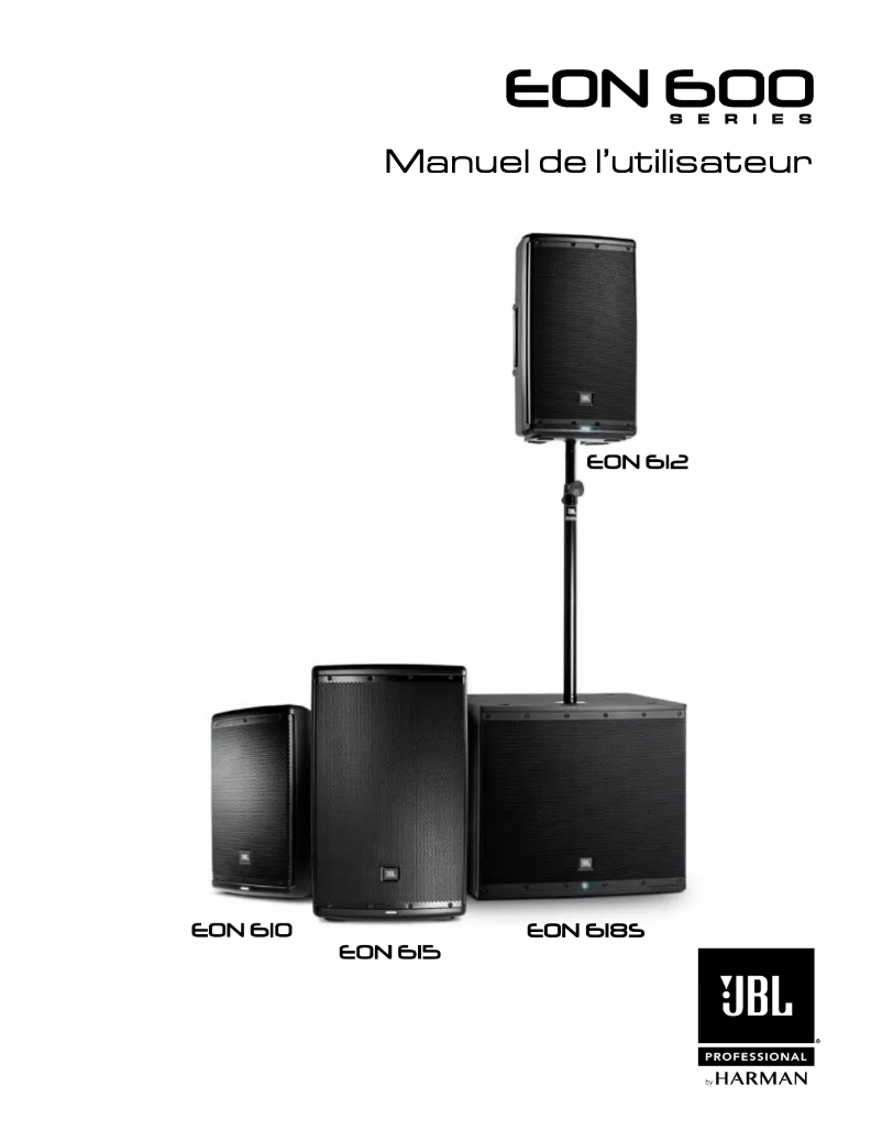 Page 1 of the manual User Manual JBL EON612