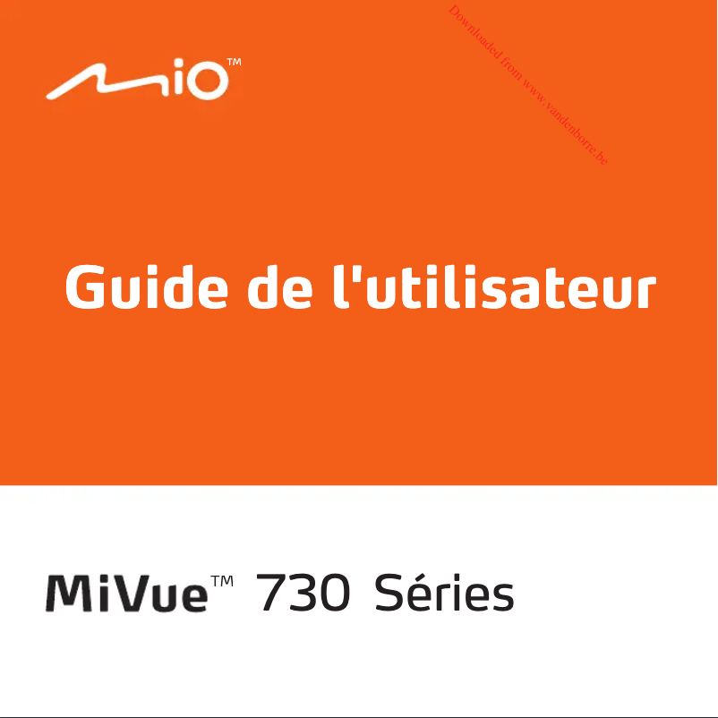 First page image of the manual for MiVue 733