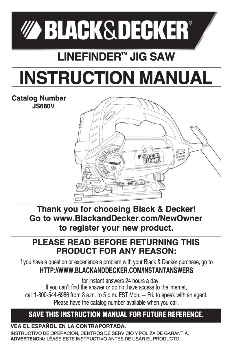 First page image of the manual for JS700LK