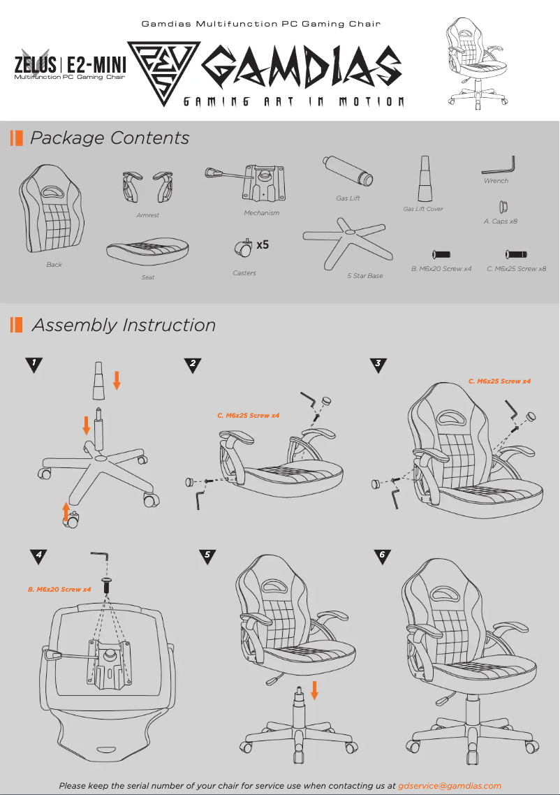 Page 1 of the manual User Manual Gamdias Zelus E2 Mini