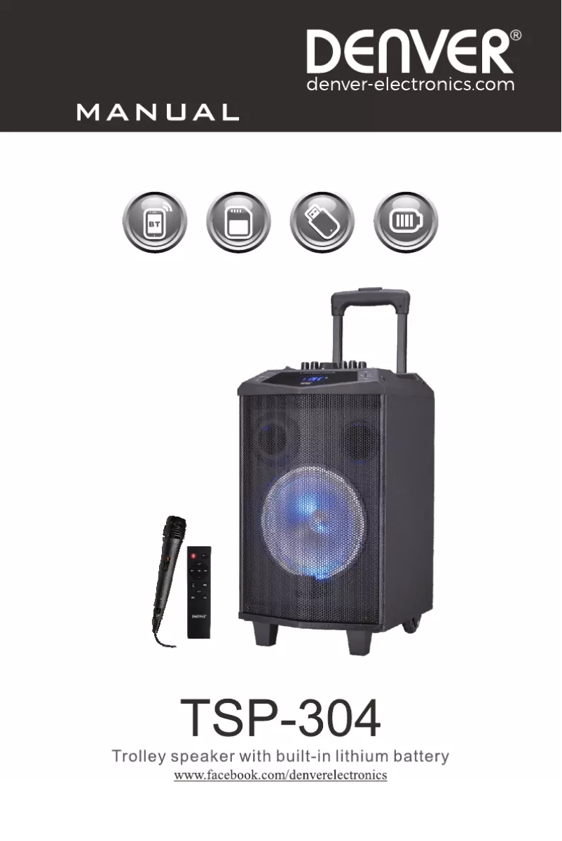 Image de la première page du manuel de l'appareil TSP-304