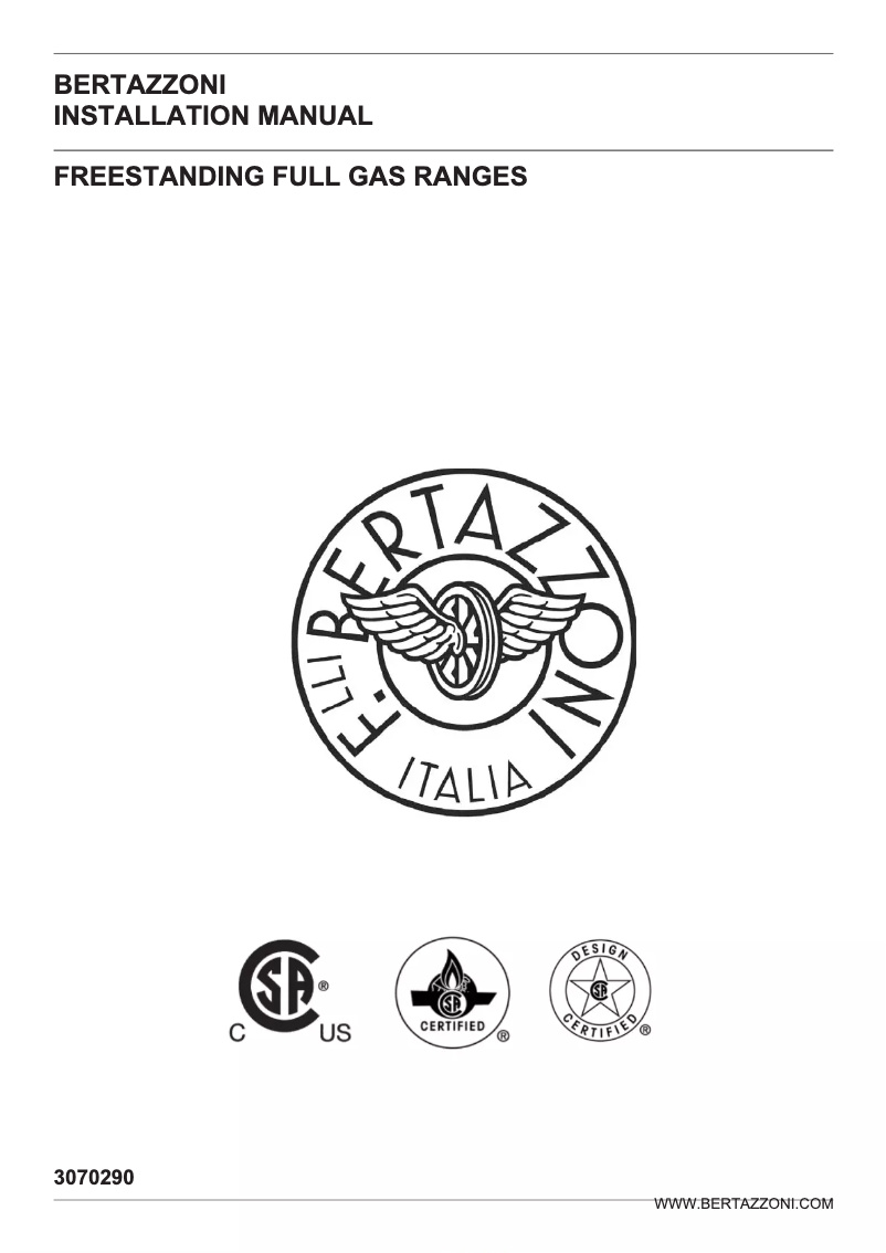 First page image of the manual for HERT366GASNET