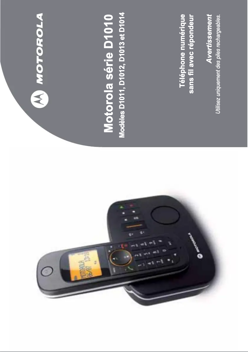 First page image of the manual for D1012