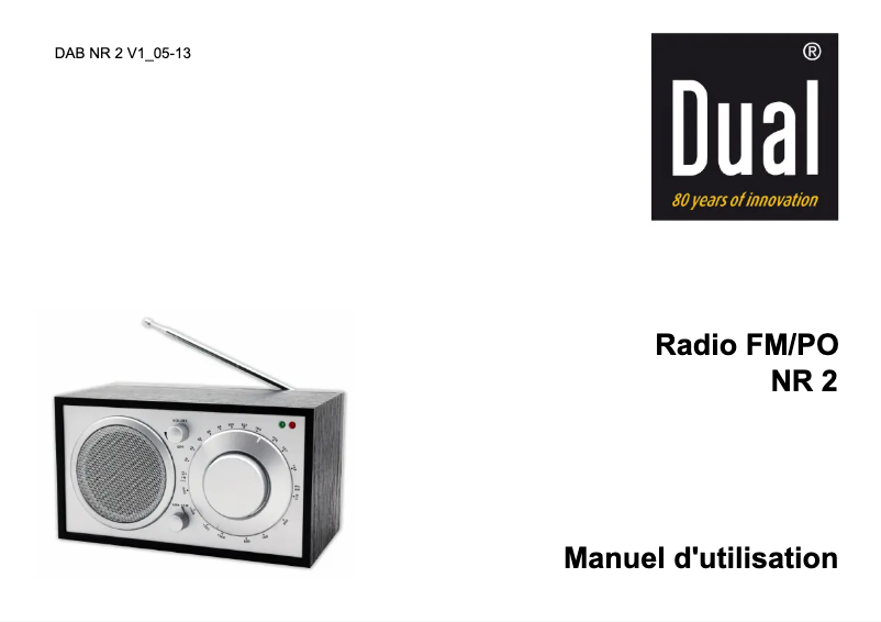 First page image of the manual for NR 2