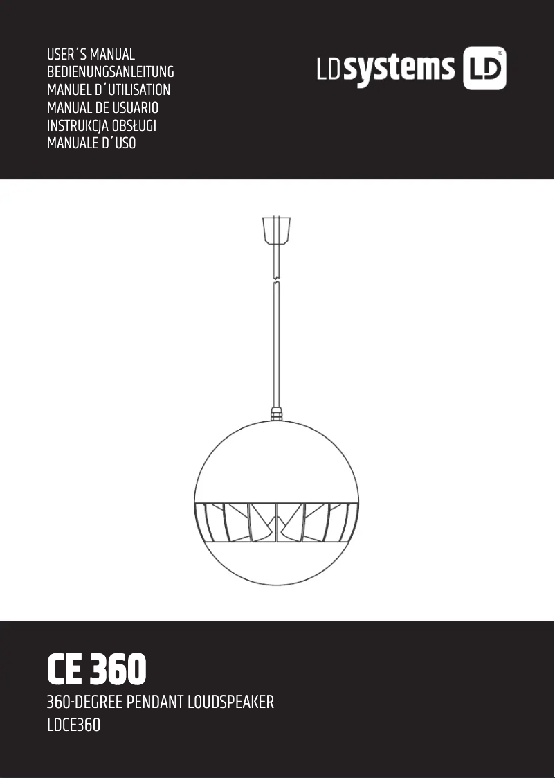 Page 1 de la notice Manuel utilisateur LD Systems CE 360